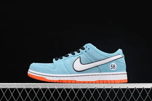 All categories Nk SB Dunk series Nk SB Dunk Low low-top sneakers J version WE CLUB 58 x Nk SB Dunk Low Pro "Club 58 Gulf" Dunk series low-top casual sports skateboard shoes BQ6817-401